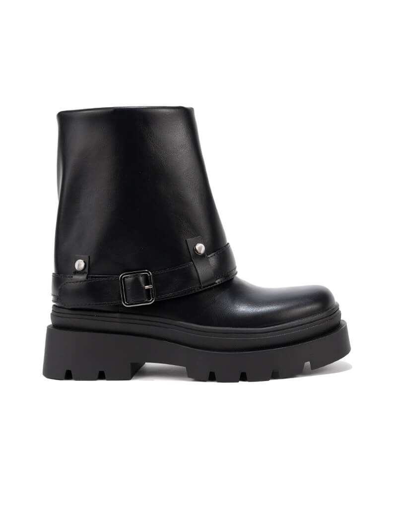 Bottines à plateforme à revers